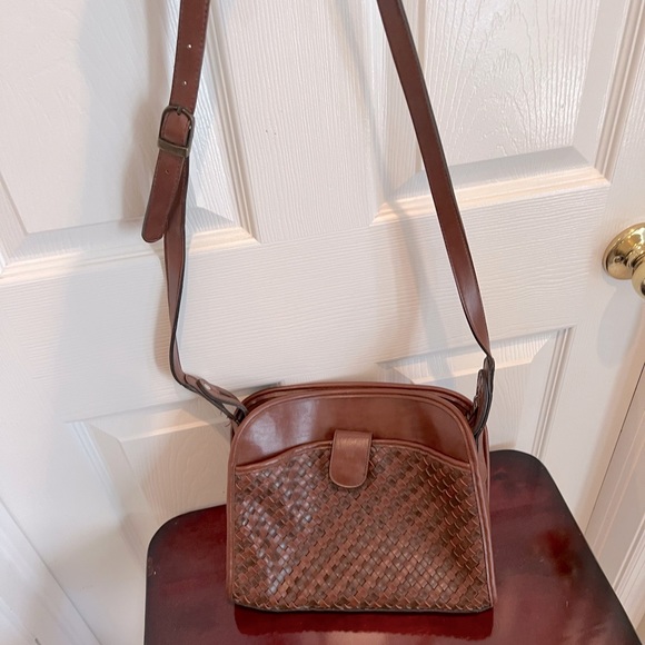 Vintage Leather Crossbody Purse - Picture 1 of 6